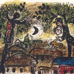 《黑月亮》马克·夏加尔(Marc Chagall)高清作品欣赏