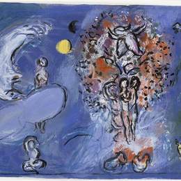 《天堂》马克·夏加尔(Marc Chagall)高清作品欣赏