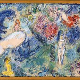 《天堂》马克·夏加尔(Marc Chagall)高清作品欣赏
