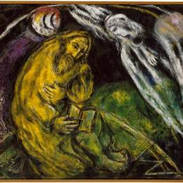 《与耶利米先知》马克·夏加尔(Marc Chagall)高清作品欣赏