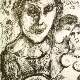 《自画像》马克·夏加尔(Marc Chagall)高清作品欣赏