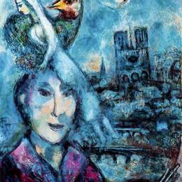 《自画像》马克·夏加尔(Marc Chagall)高清作品欣赏