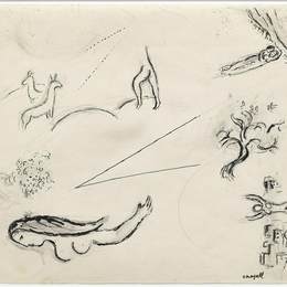 《歌曲之我》马克·夏加尔(Marc Chagall)高清作品欣赏