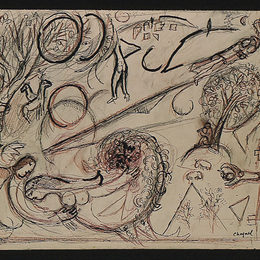 《歌曲之我》马克·夏加尔(Marc Chagall)高清作品欣赏