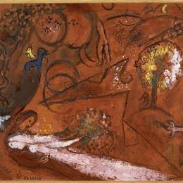 《歌曲之我》马克·夏加尔(Marc Chagall)高清作品欣赏