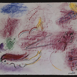 《歌曲之我》马克·夏加尔(Marc Chagall)高清作品欣赏