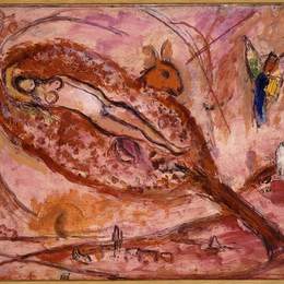 《歌曲之二》马克·夏加尔(Marc Chagall)高清作品欣赏