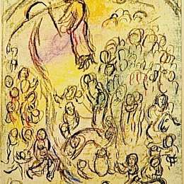 马克·夏加尔(Marc Chagall)高清作品:Study to &amp;ampquotStriking Rock&amp;ampquot