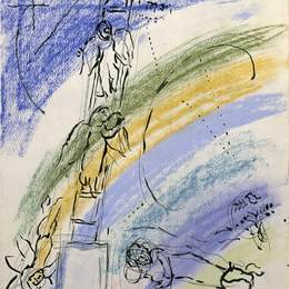 《“雅各伯梦”研究》马克·夏加尔(Marc Chagall)高清作品欣赏