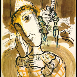 《黄色小丑马戏团》马克·夏加尔(Marc Chagall)高清作品欣赏