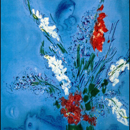 《唐菖蒲》马克·夏加尔(Marc Chagall)高清作品欣赏