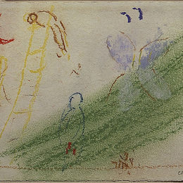 《雅各伯的梦》马克·夏加尔(Marc Chagall)高清作品欣赏