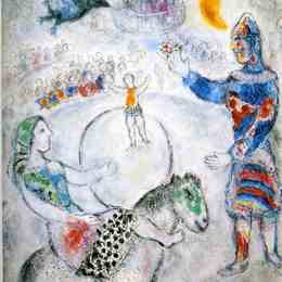 《灰色大马戏团》马克·夏加尔(Marc Chagall)高清作品欣赏