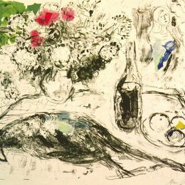 《野鸡》马克·夏加尔(Marc Chagall)高清作品欣赏