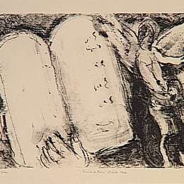 《摩西的视野》马克·夏加尔(Marc Chagall)高清作品欣赏