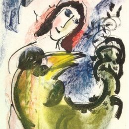 《黄鸡》马克·夏加尔(Marc Chagall)高清作品欣赏