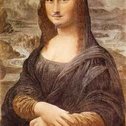 马塞尔·杜尚(Marcel Duchamp)高清作品:L.H.O.O.Q, Mona Lisa with moustache