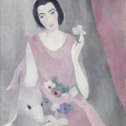 《保罗威廉夫人的画像》丽·罗兰珊(Marie Laurencin)高清作品欣赏