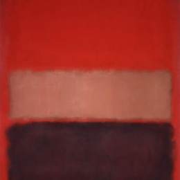 《46号（黑色，赭色，红色超过红色）》马克·罗斯科(Mark Rothko)高清作品欣赏