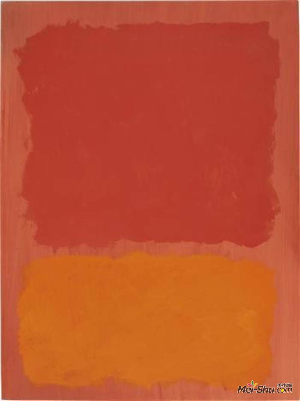 无名鲑鱼上的红色和橙色马克罗斯科markrothko高清作品欣赏