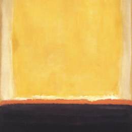 《黄色，木炭，布朗》马克·罗斯科(Mark Rothko)高清作品欣赏