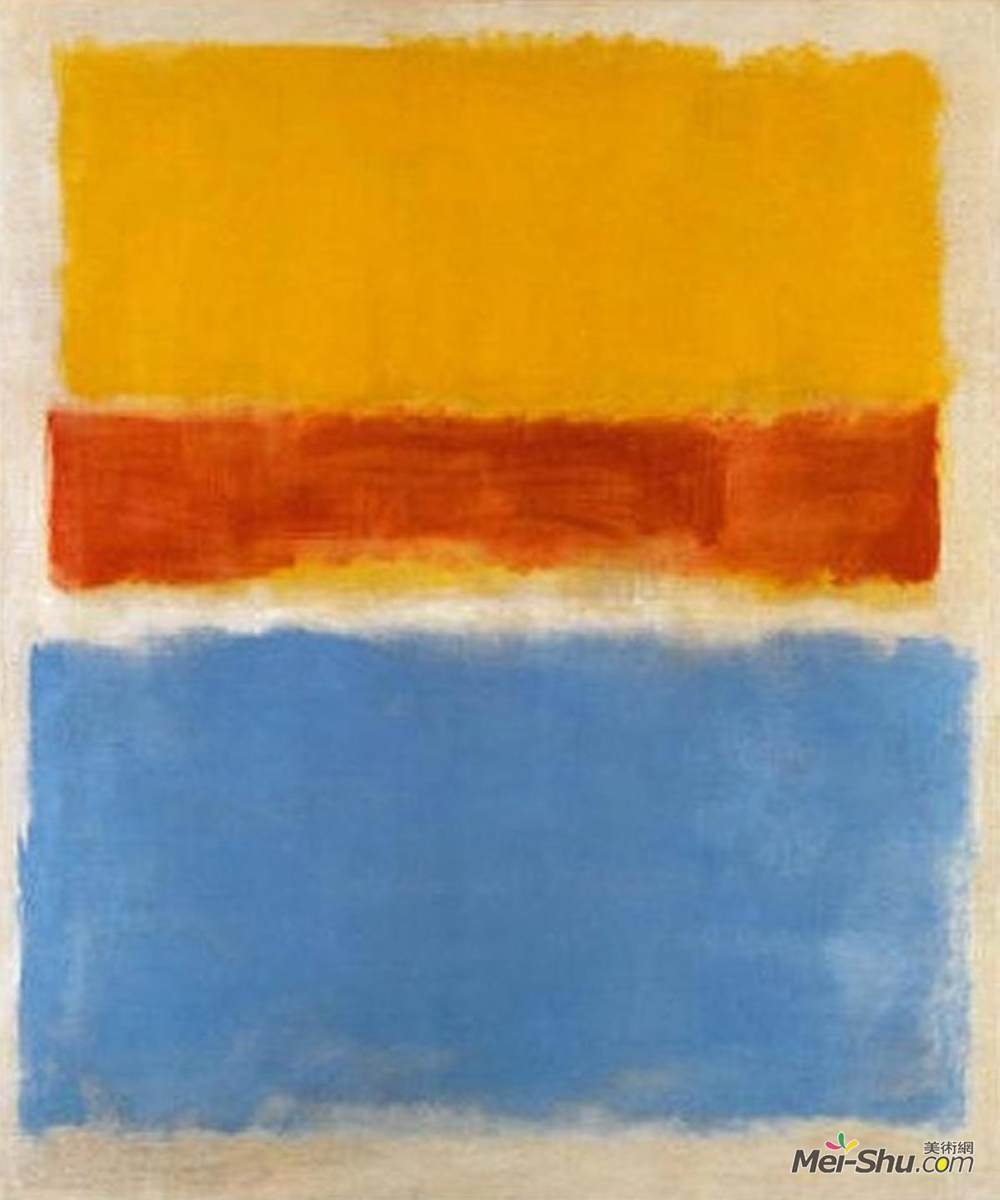 无题黄色红色和蓝色马克罗斯科markrothko高清作品欣赏