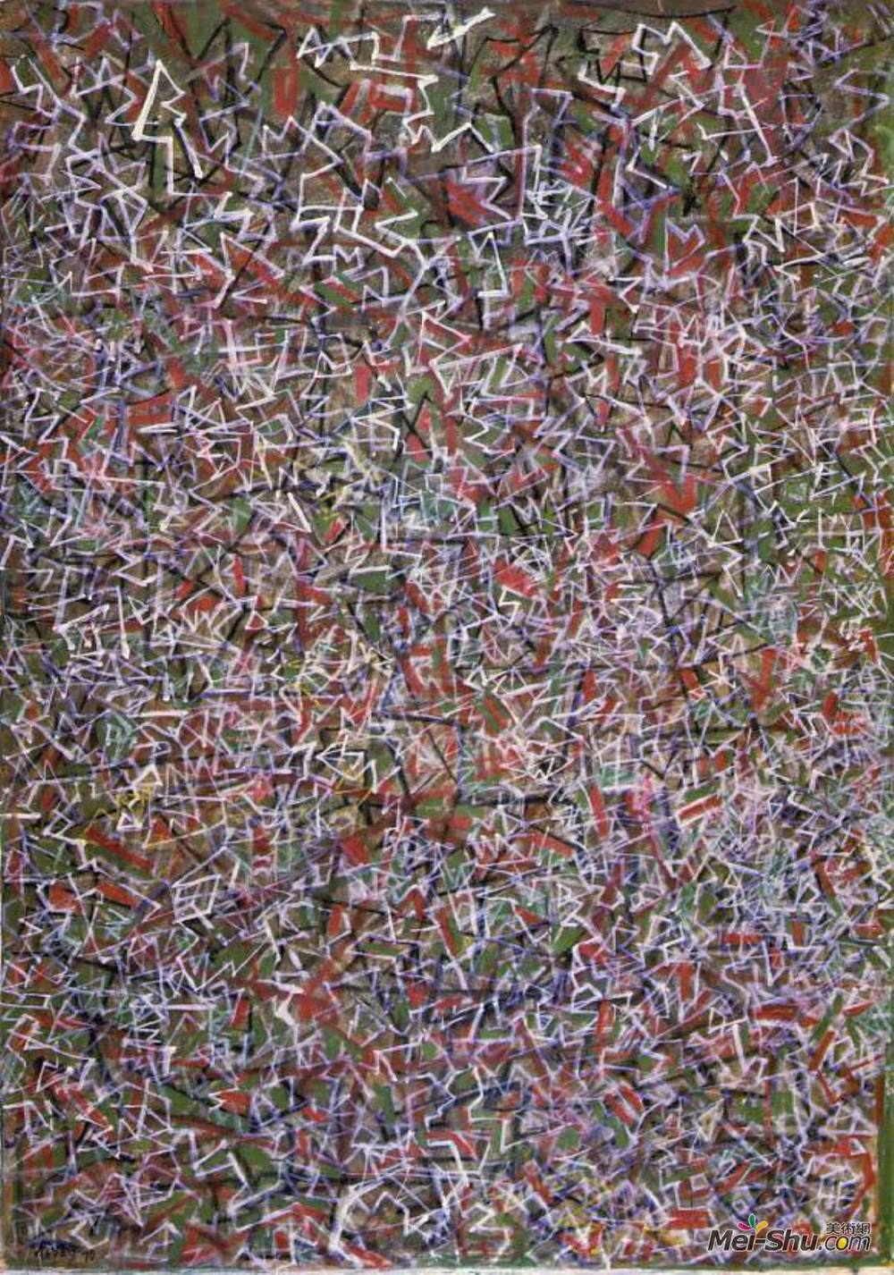 《来来往往》马克·托比(mark tobey)高清作品欣赏