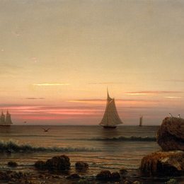 《驶离海岸》马丁·约翰逊·赫德(Martin Johnson Heade)高清作品欣赏