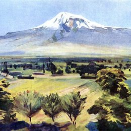 马蒂罗斯(Martiros Sarian)高清作品:Ararat from Dvin