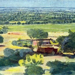 《亚拉腊山谷》马蒂罗斯(Martiros Sarian)高清作品欣赏