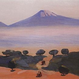 《傍晚》马蒂罗斯(Martiros Sarian)高清作品欣赏