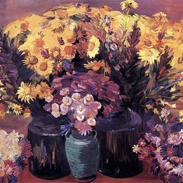 《花》马蒂罗斯(Martiros Sarian)高清作品欣赏