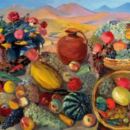 《秋天的礼物》马蒂罗斯(Martiros Sarian)高清作品欣赏