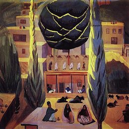 《在波斯》马蒂罗斯(Martiros Sarian)高清作品欣赏