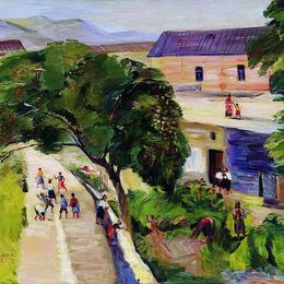 《七月》马蒂罗斯(Martiros Sarian)高清作品欣赏
