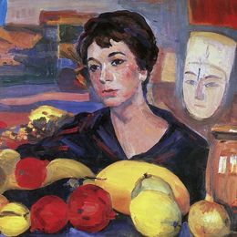 马蒂罗斯(Martiros Sarian)高清作品:Portrait of Katarine Saryan