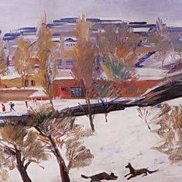 《南方冬季》马蒂罗斯(Martiros Sarian)高清作品欣赏