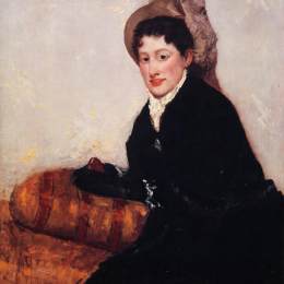 玛丽·卡萨特(Mary Cassatt)高清作品:Portrait of Madame X Dressed for the Matinee