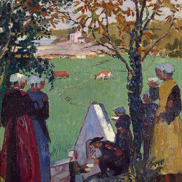 莫里斯·丹尼斯(Maurice Denis)高清作品:The Sacred Spring at Guidel