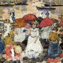 《齐蒙特》莫里斯·普雷德加斯特(Maurice Prendergast)高清作品欣赏