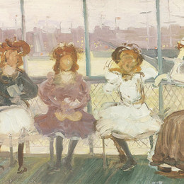 《游船之夜》莫里斯·普雷德加斯特(Maurice Prendergast)高清作品欣赏