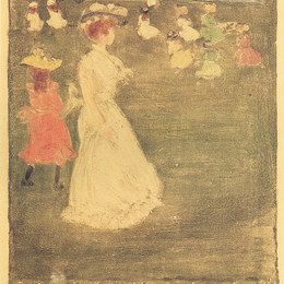 《微风习习》莫里斯·普雷德加斯特(Maurice Prendergast)高清作品欣赏