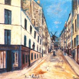 《托洛泽街》莫里斯·郁特里罗(Maurice Utrillo)高清作品欣赏