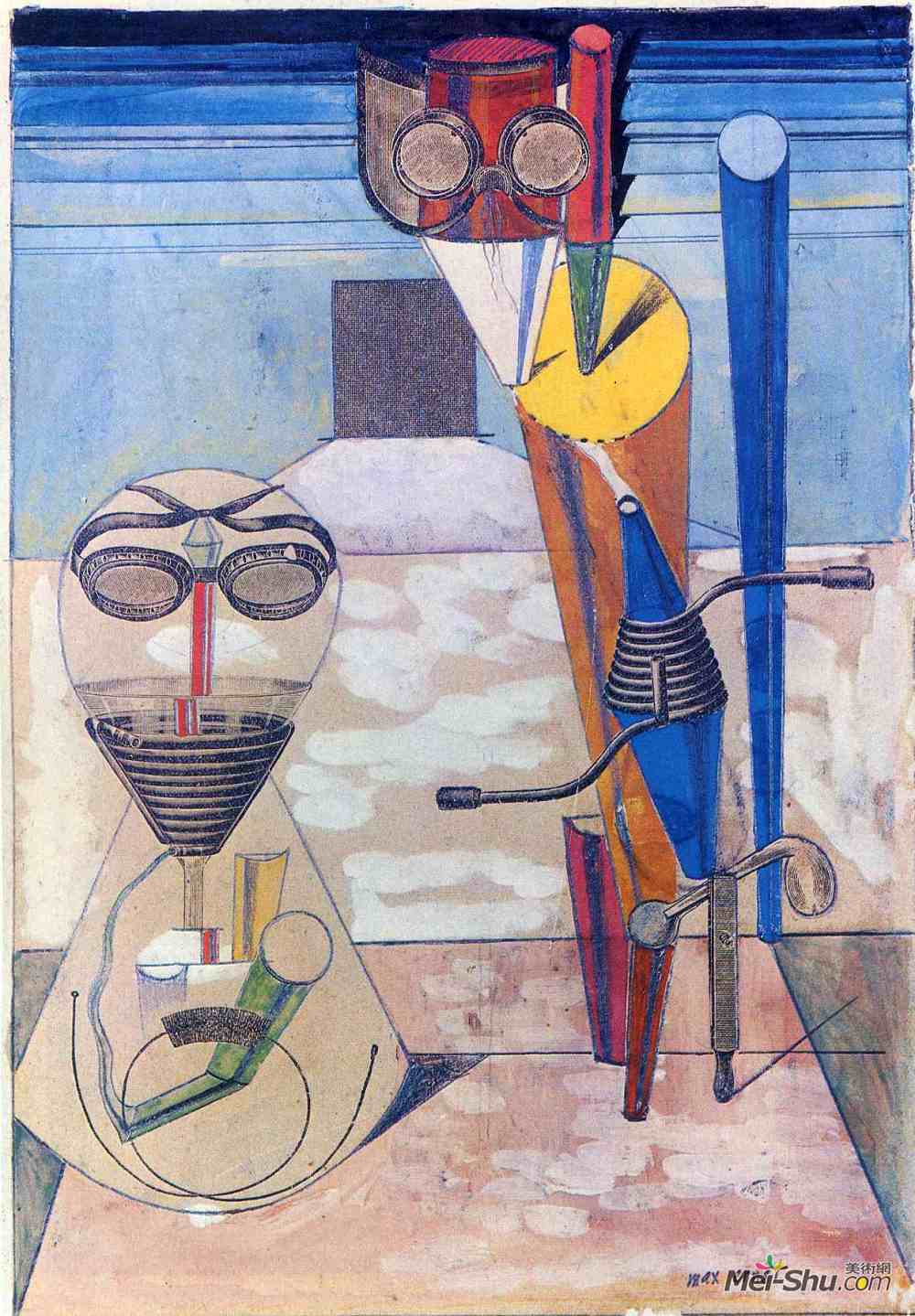 马克斯·恩斯特(max ernst)高清作品《ambiguous figures (1 copper