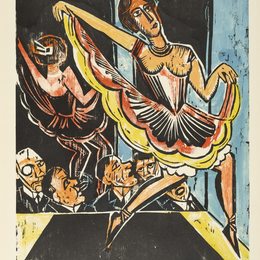 《镜子里的舞者》马克斯·佩希斯泰因(Max Pechstein)高清作品欣赏
