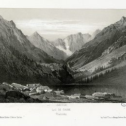 马克西姆拉兰(Maxime Lalanne)高清作品:Lac de Gaube (Cauteretz (i.e. Cauterets))