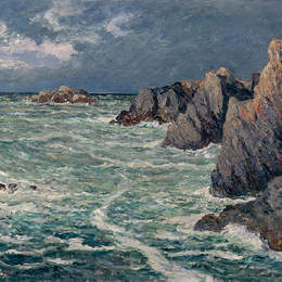 马克西姆·莫弗拉(Maxime Maufra)高清作品:Domois shore (Belle-Ile-en-Mer)