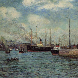《哈夫尔港》马克西姆·莫弗拉(Maxime Maufra)高清作品欣赏