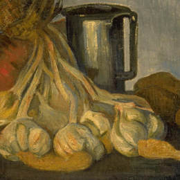 《一大堆大蒜和一个白啤酒》梅杰尔·艾萨克·德哈恩(Meijer de Haan)高清作品欣赏