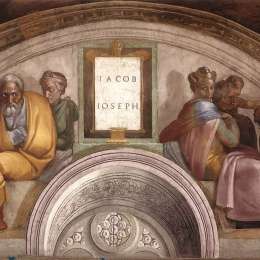 《基督的祖先：雅各伯，约瑟夫》米开朗基罗(Michelangelo)高清作品欣赏